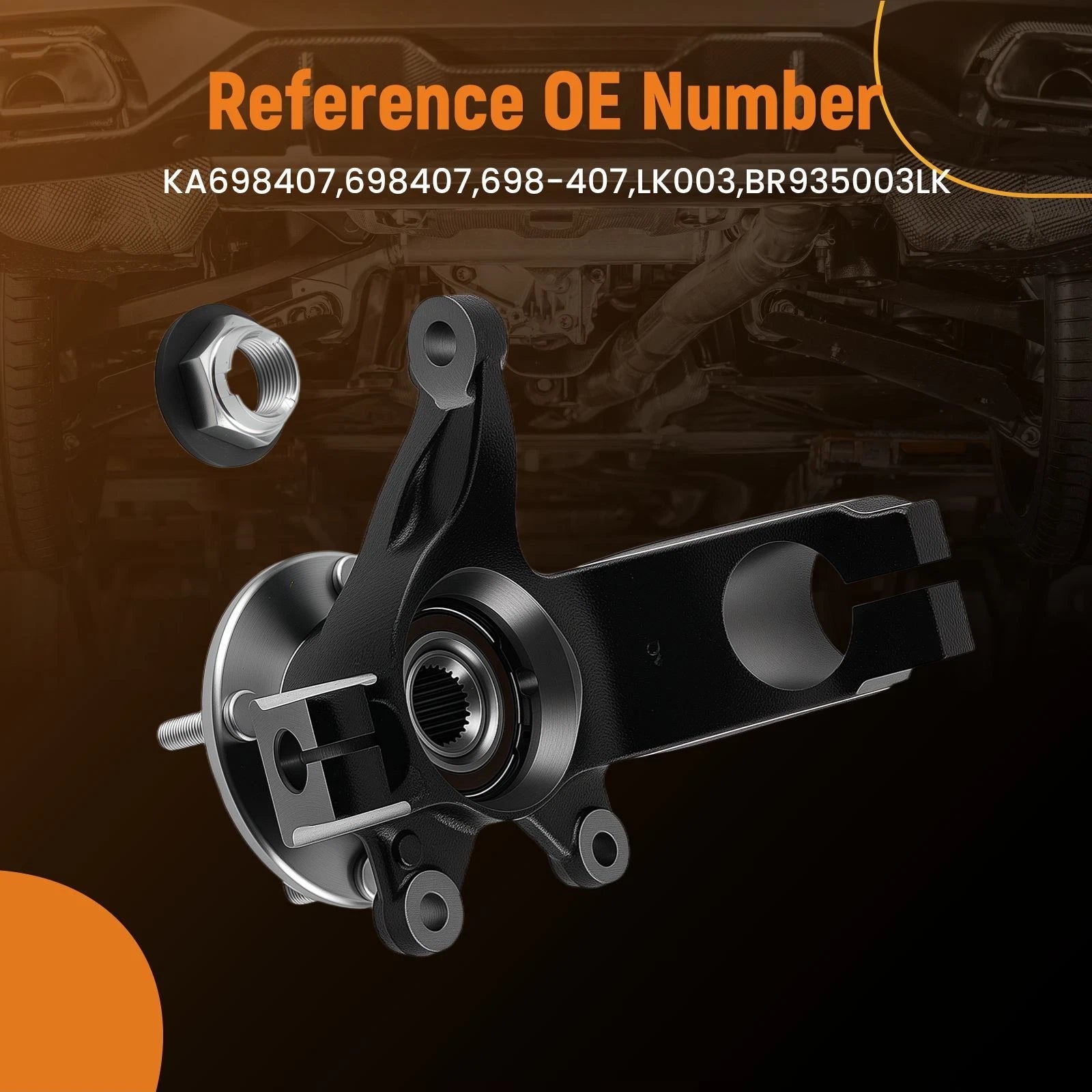 Steering Knuckle Set Driver Side for Ford Focus (2006–2010)