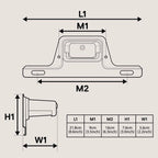 LED License Plate Light Assembly for Truck Trailer RV (1 Piece)