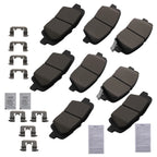8pcs Brake Pads Kit for Hyundai Santa Fe Sport (2013–2016) D1432 D1439