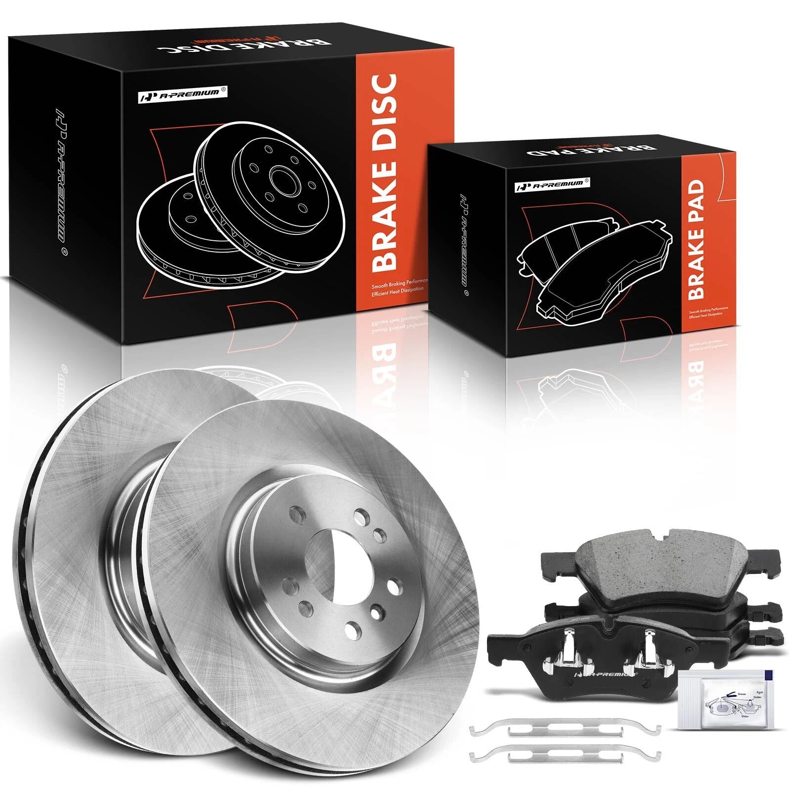 Front Disc Brake Rotors & Ceramic Pads for Mercedes-Benz ML350 (2006–2011)