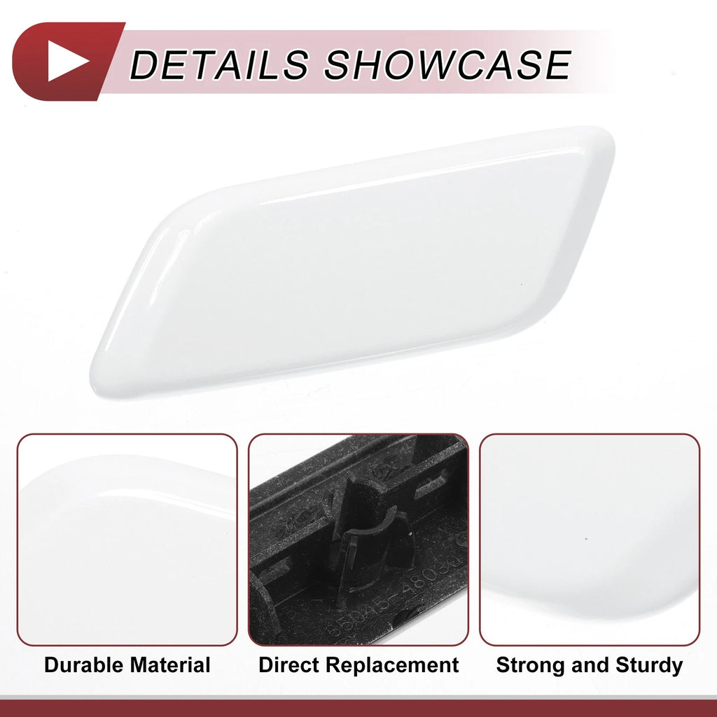 Front Left Washer Nozzle Cover Cap for Lexus RX350 (2012–2014) White
