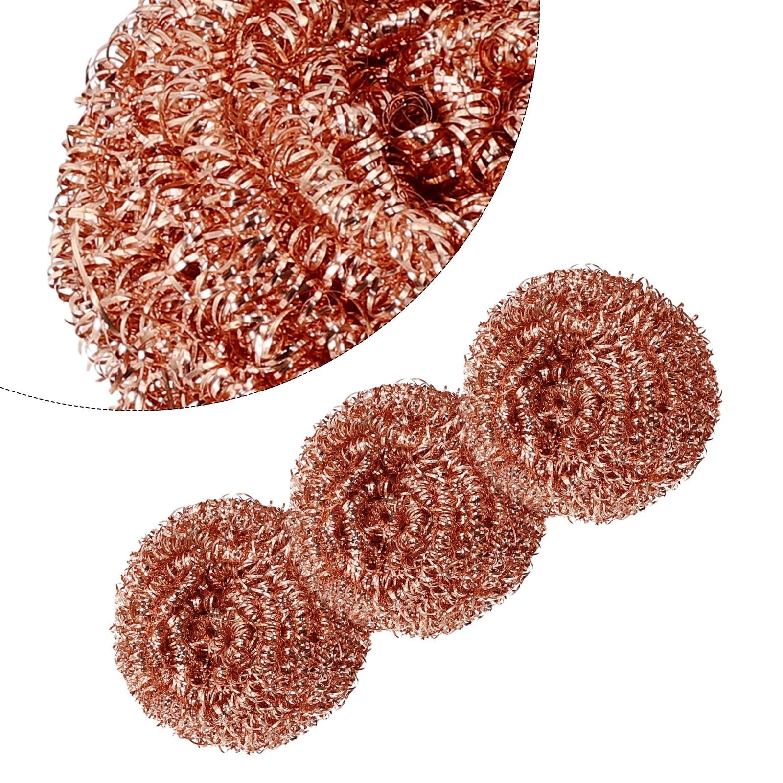 Copper Metal Sponge Balls for Effective Iron Tip Nozzle Slag Removal