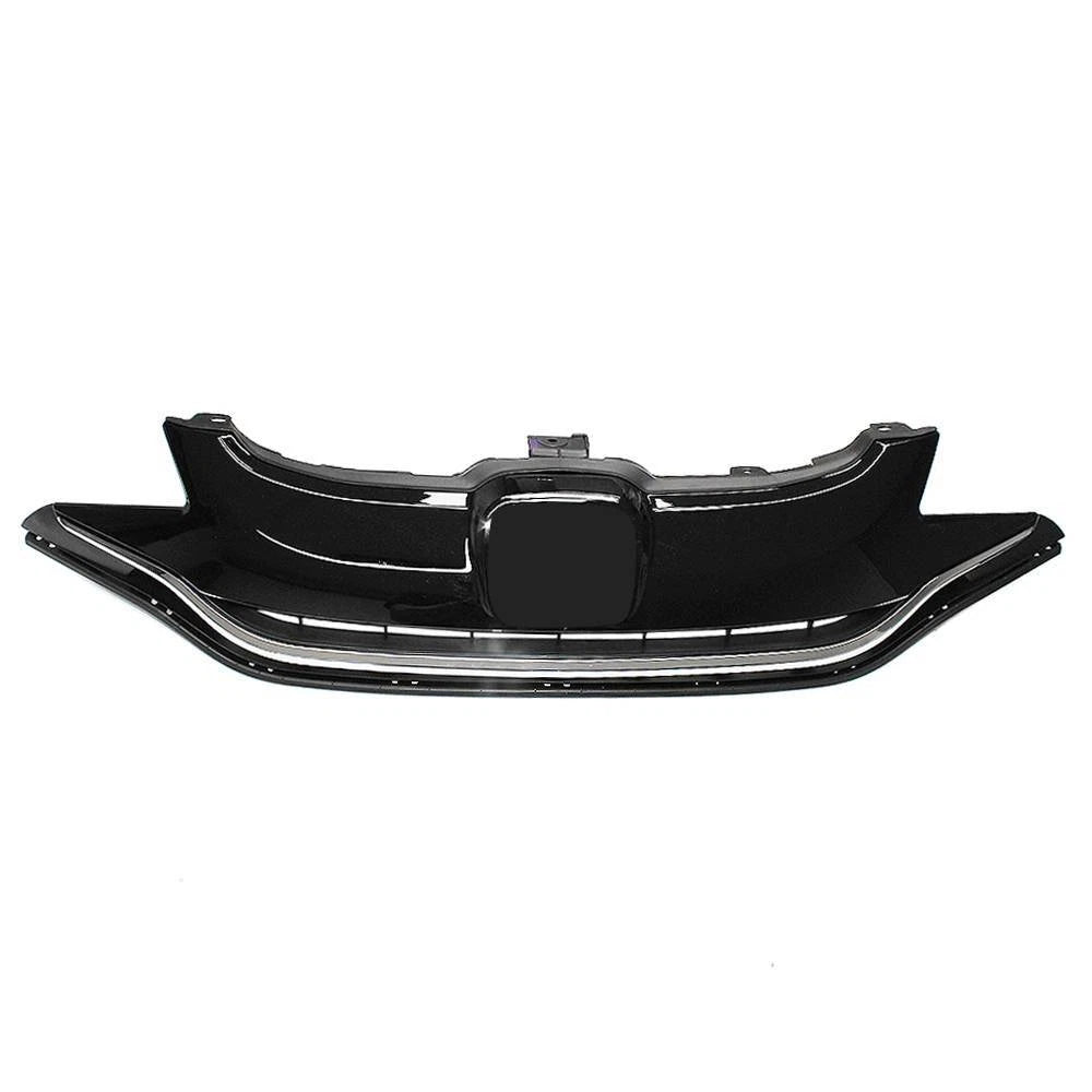 Front Bumper Grill for Honda Fit (2015–2017) Chrome Black Mesh