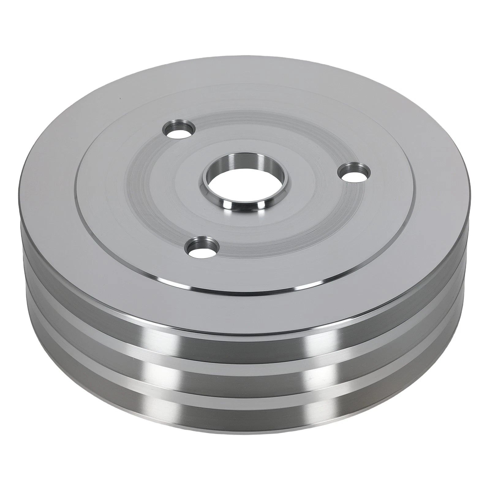 Triple Groove Aluminum Crankshaft Pulley for Small Block Chevy SBC (1969–1995)