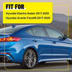 Glossy Black Window Door Pillar Post for Hyundai Elantra Sedan (2017–2020) 8-80X