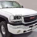 Black Clear Signal Headlights + Bumper Lamps for GMC Sierra (1999–2007)