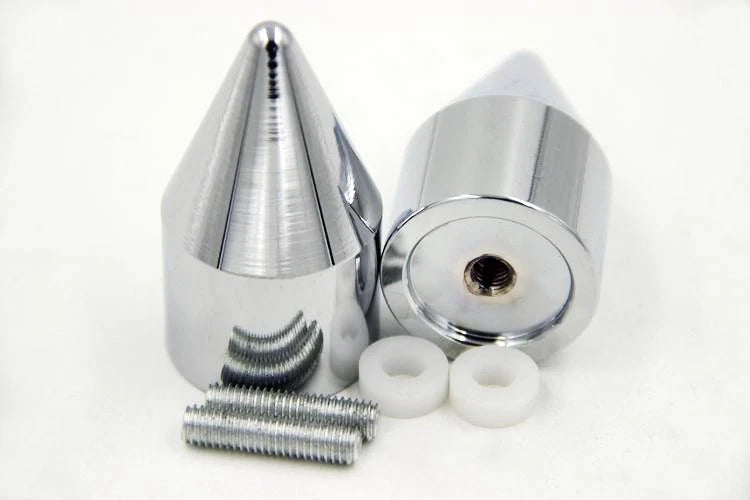 Set of 2 Chrome Bar Ends for Yamaha YZF-R6 (2006–2012) / FJR 1300 (2003–2010)