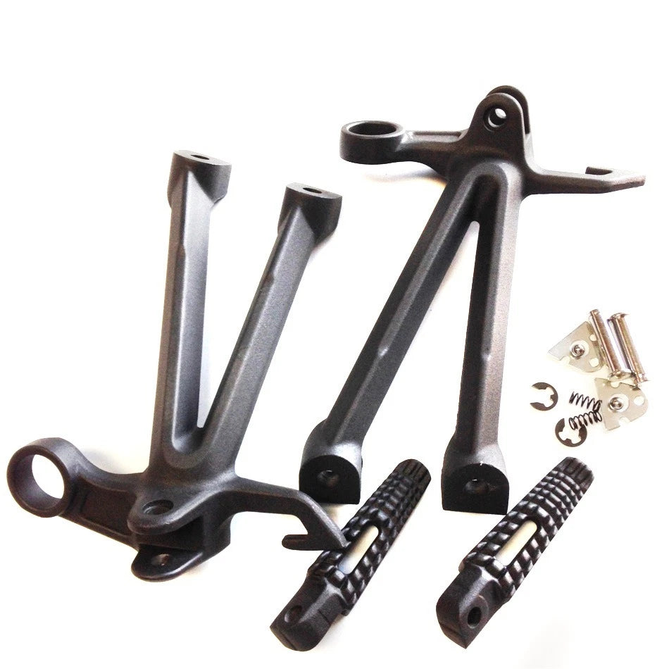 HTTMT Foot Pegs for Suzuki GSXR1000 (2007–2008) Black Rear Passenger Bracket