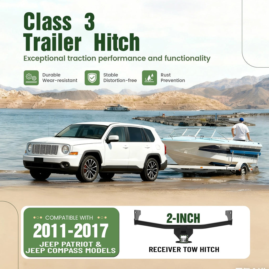 Class 3 Trailer Hitch Receiver for Jeep Patriot Compass (2011–2017)