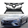 Front Bumper Upper + Lower Grille for Toyota Camry SE XSE (2018–2019)