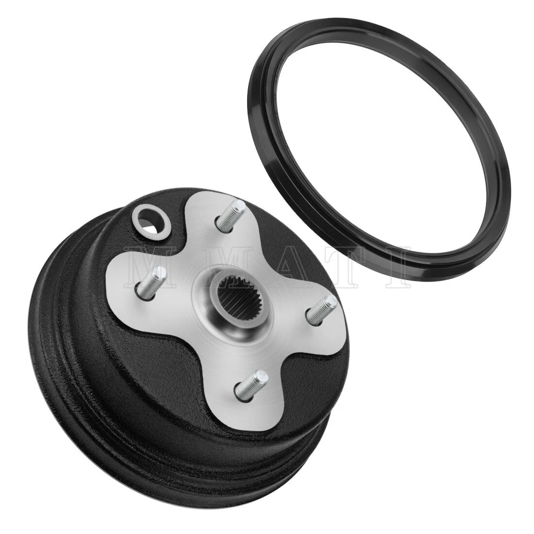 Brake Drum Hub & Dust Seal for Yamaha Big Bear 350, Timberwolf 250, Kodiak 400 (1990–2006)