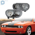 Halogen Headlights Pair for Dodge Challenger (2008–2014) Clear
