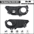 Front Bumper Fog Light Covers for Honda Pilot (2019–2022)