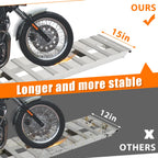 2X 60" Aluminum Hook Ramps for Car Trailer Hauler (6800 lbs)