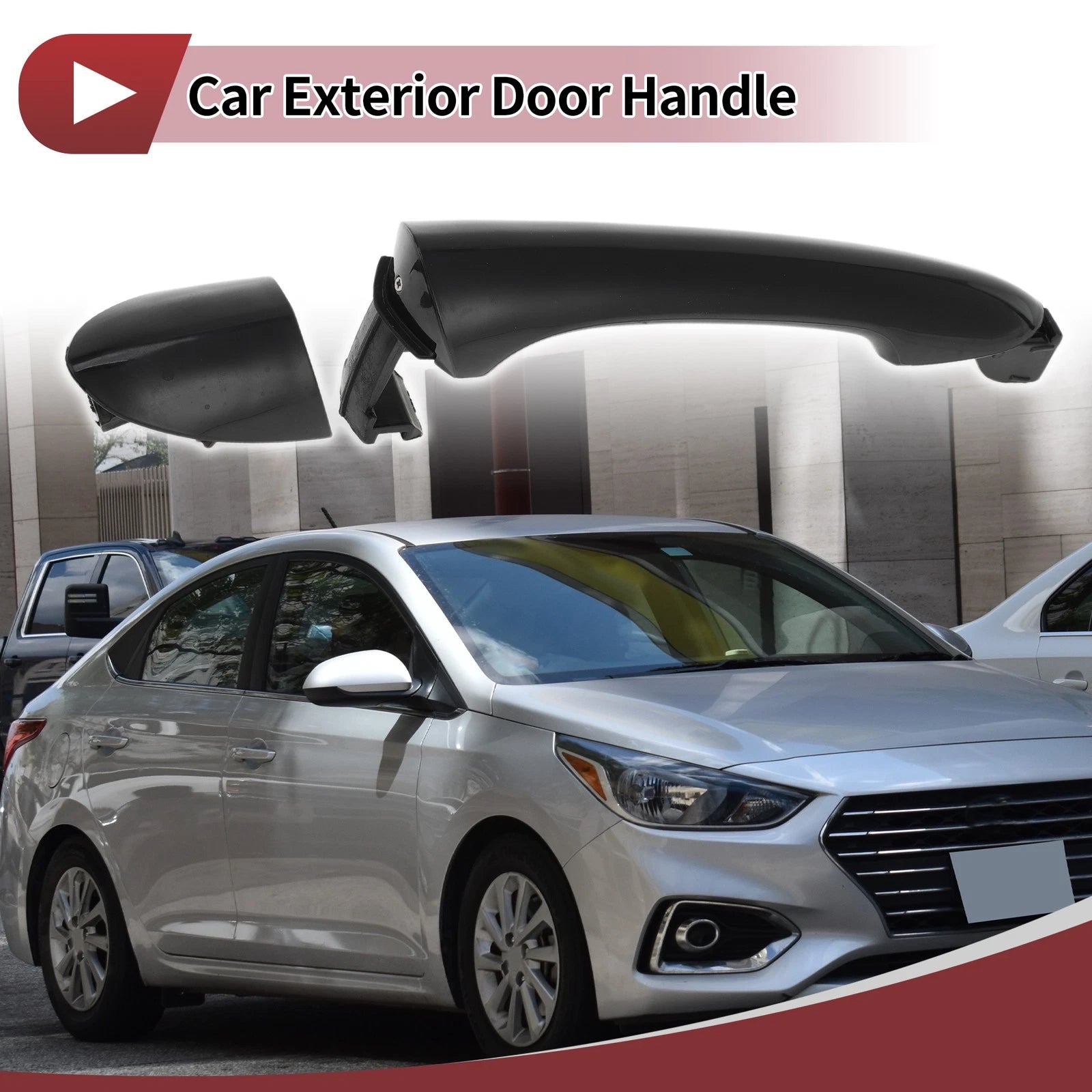 Car Door Handle Grip for Hyundai Sonata (2011–2014) Front Right No. 826523S020 Black