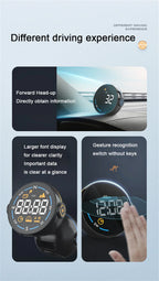 USB Car Dash HUD Speedometer Display Speed Alarm for Universal Models