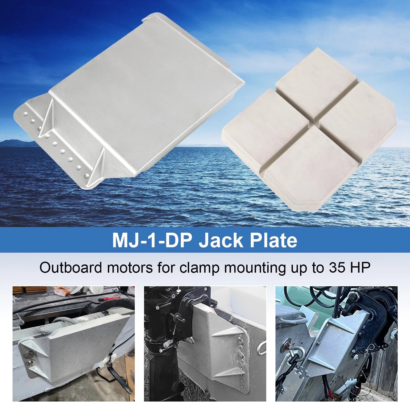Jack Plate for Outboard Motors (4'' Setback)
