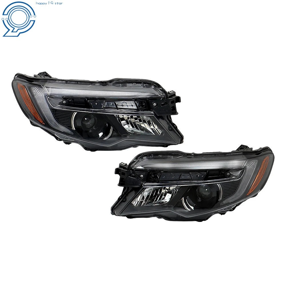 2X Black Projector Headlights for Honda Pilot (2016-2021) & Ridgeline (2017-2020)