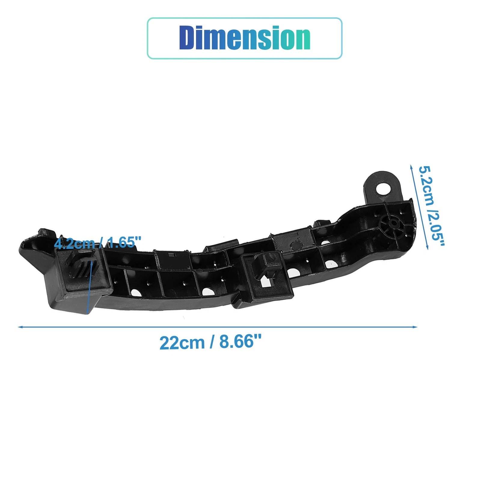 Set of 2 Front Bumper Mounting Support Brackets for Honda CR-V (2017–2019)