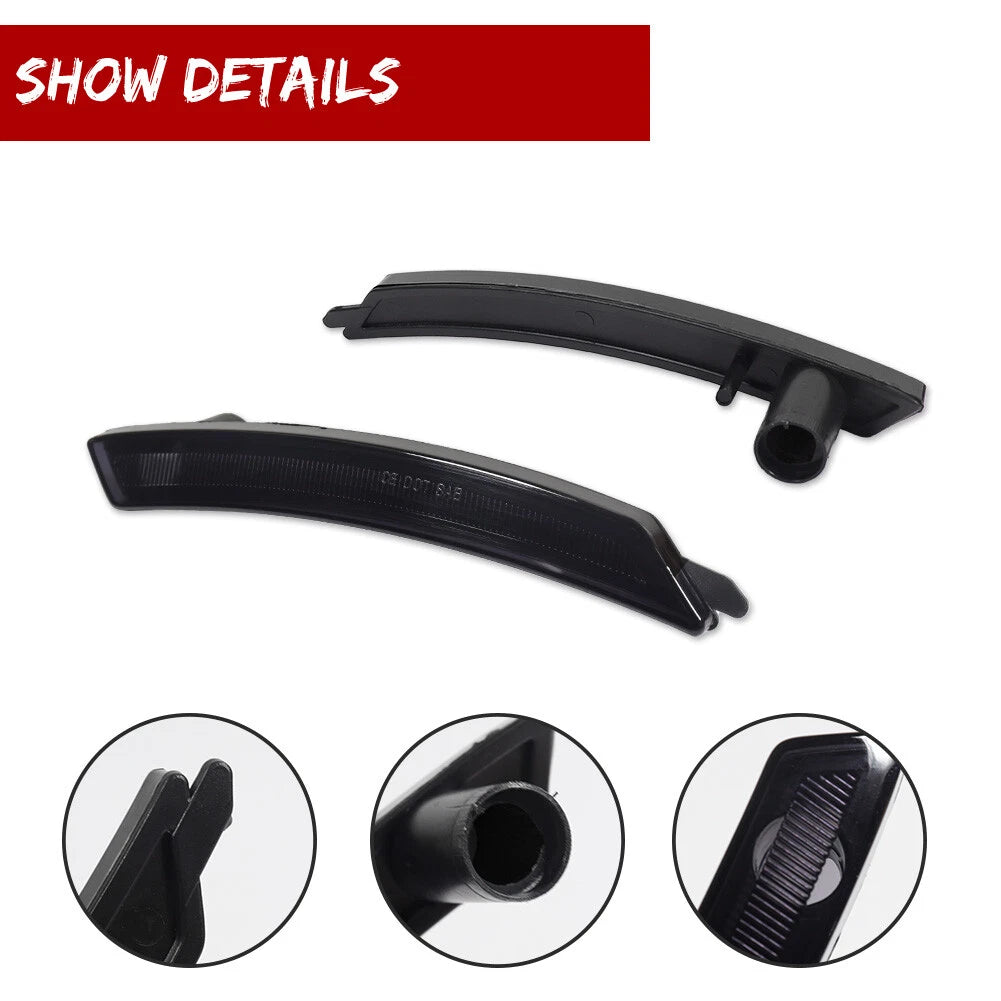 2X Smoke Lens Rear Side Marker Lights for MINI Cooper (2007–2015)