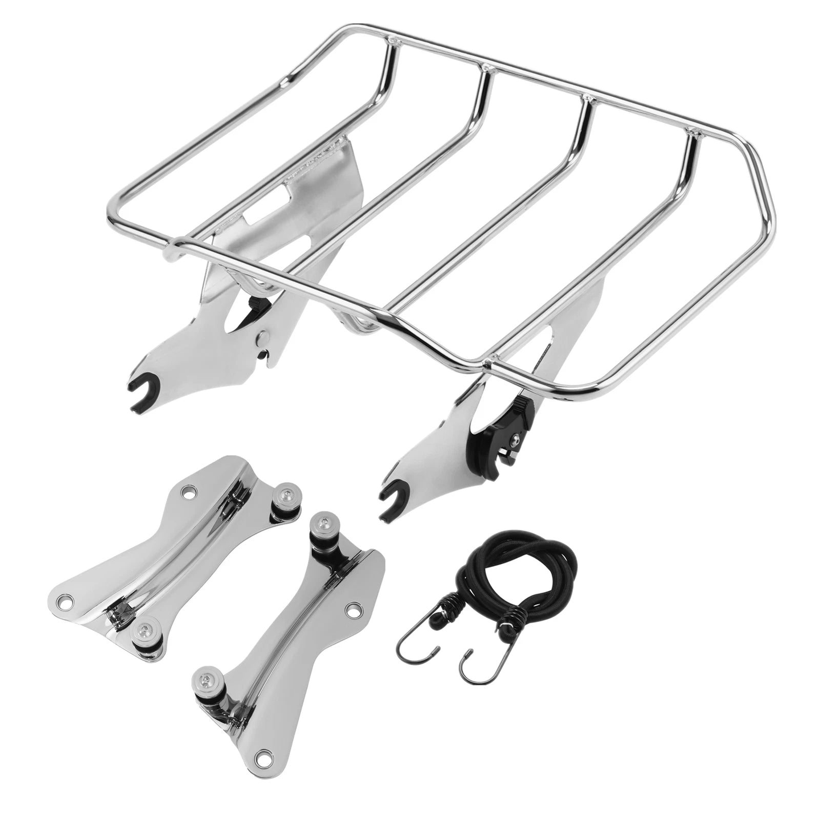 Chrome Luggage Rack & Docking Hardware Kit for Harley Road Glide (2014–2023)