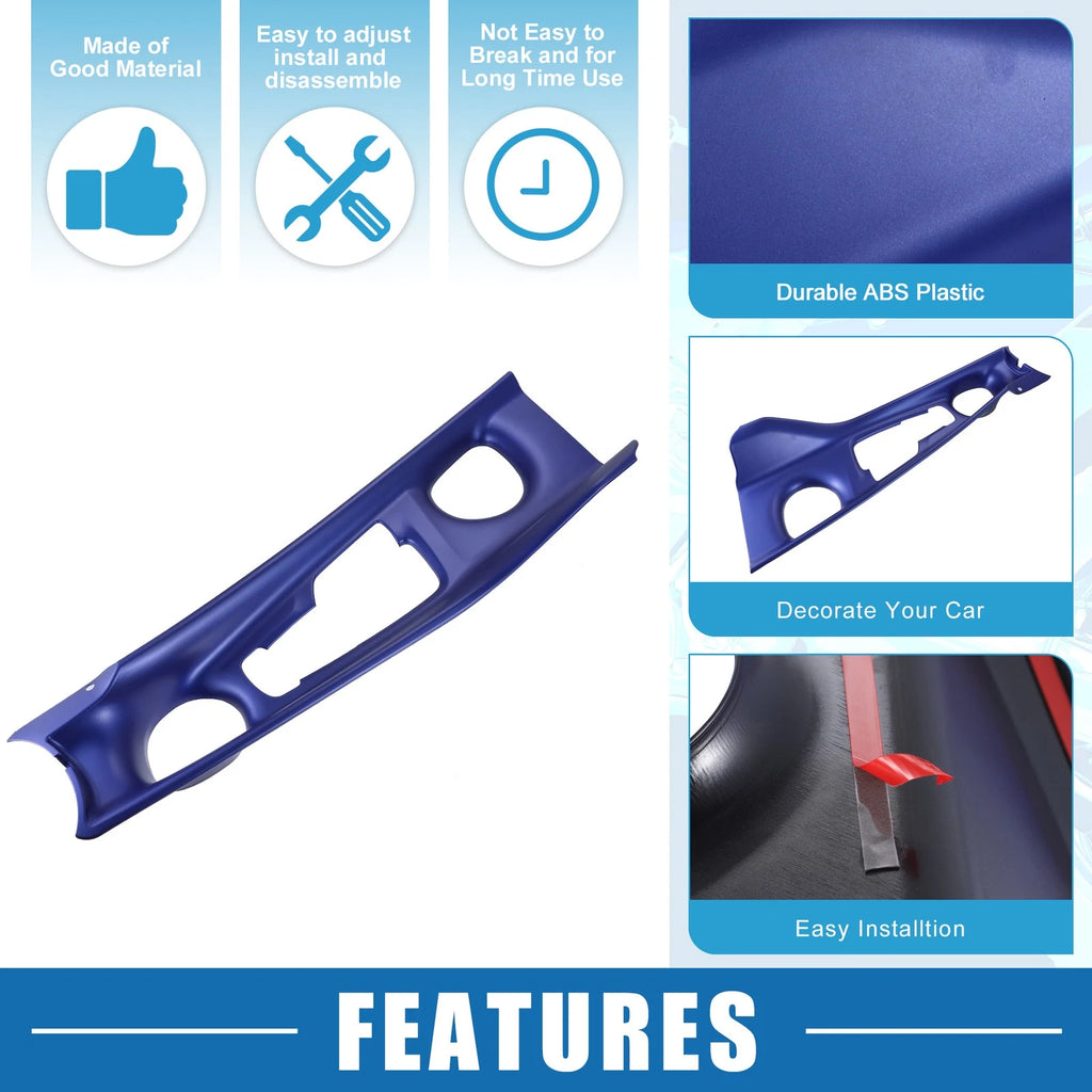 Cup Holder Panel Cover Trim for Toyota CHR (2017–2021) - Blue