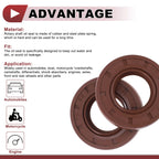 2X Oil Seal Rotary Shaft Seal for Various Models (22x42x8mm)