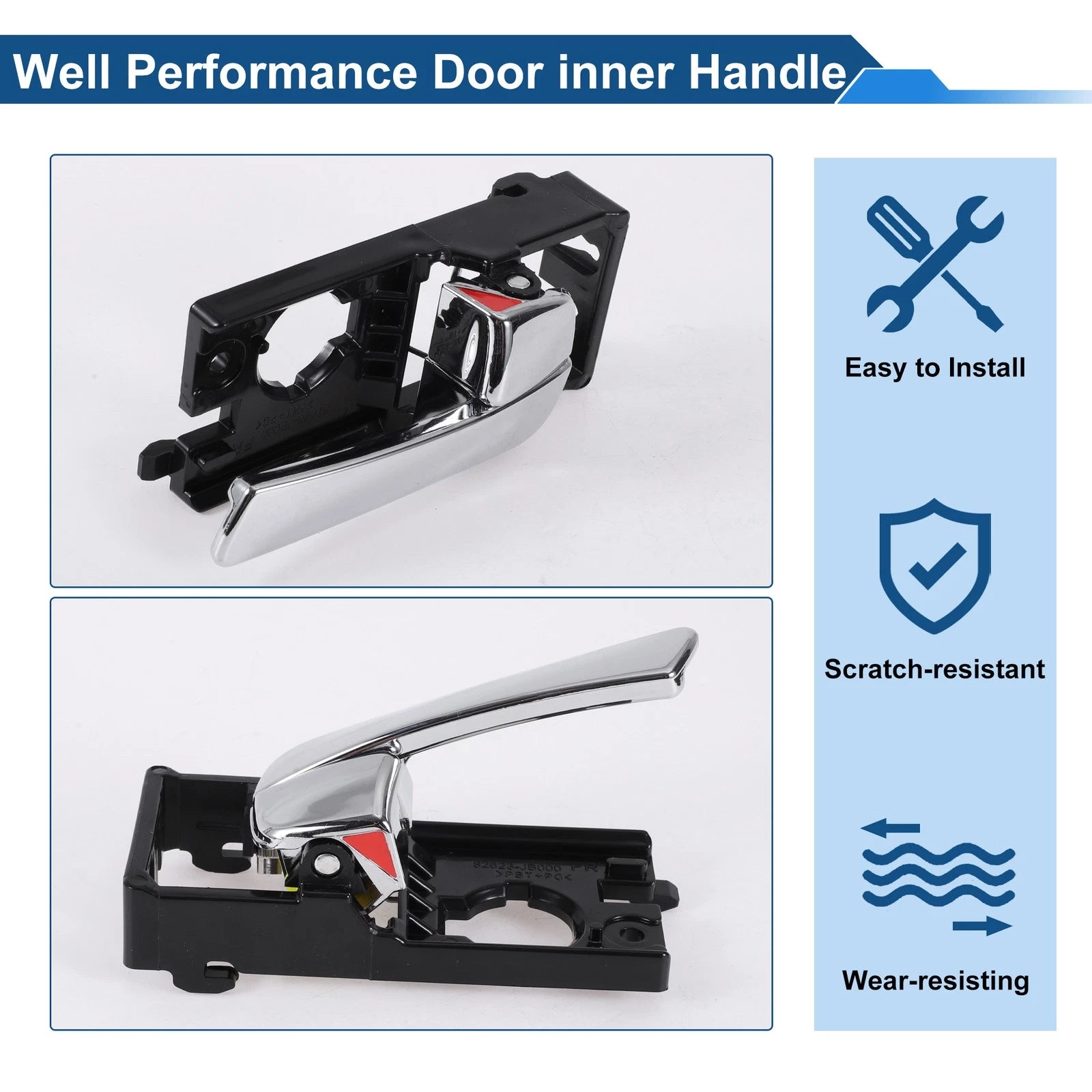 Front Driver Side Interior Door Handle for Kia Rio (2007–2011) No. 826201G000