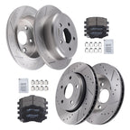 Drilled Slotted Brake Rotors & Pads for Jeep Wrangler (2007–2017)