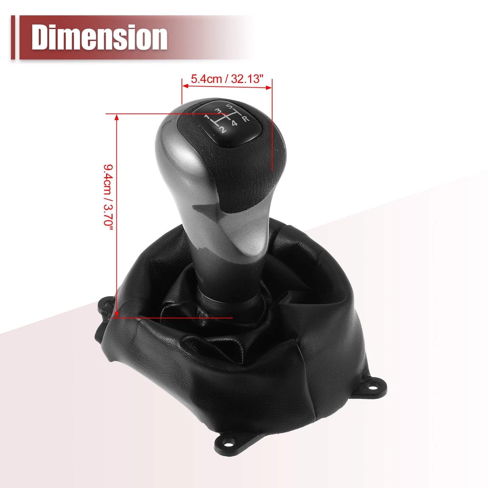 Set of 1 Manual Gear Shift Knob 5 Speed for Honda Civic (2006–2011) 54102-SNA-A01 Black
