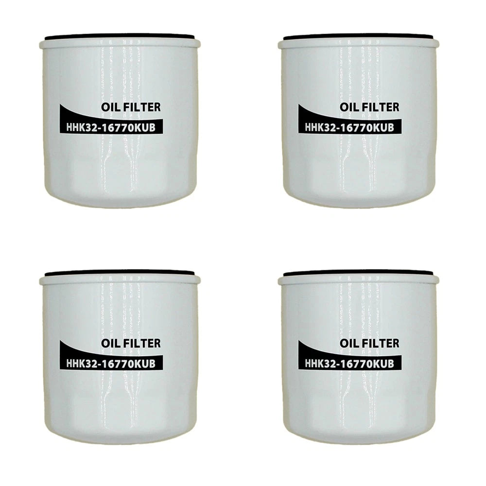 Set of 4 Oil Filters HHK32-16770 for Kubota Zero Turn Mower (ZG327P, ZG327PA, ZG327RP)