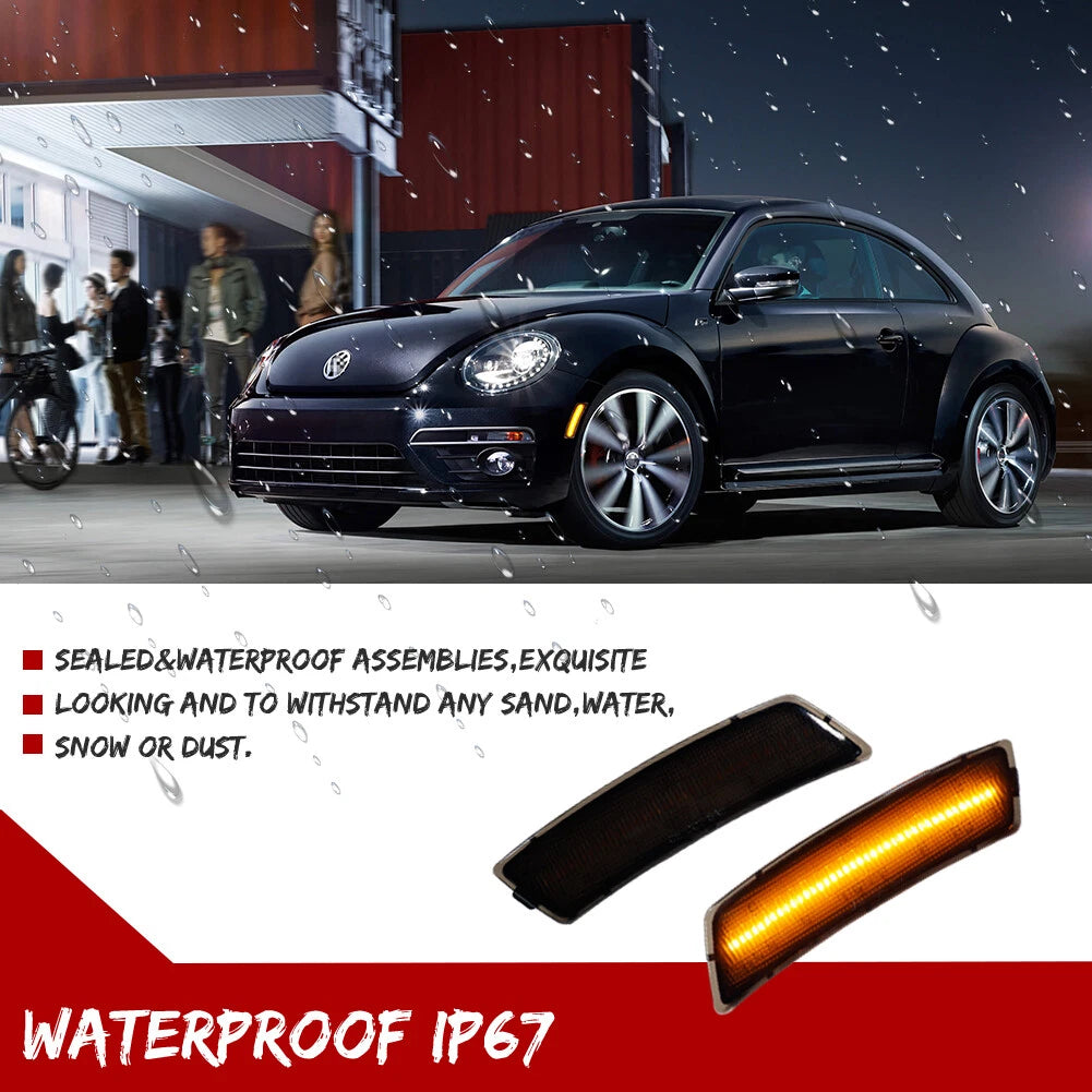 LED Front Bumper Side Marker Signal Lights for Volkswagen Tiguan (2018–2023)
