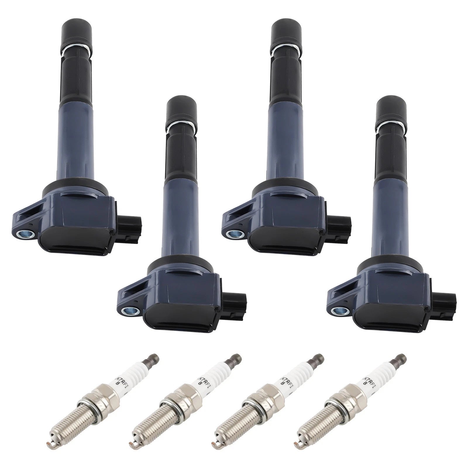 4X Ignition Coil + 4X Spark Plugs for Acura TSX L4 2.4L (2009–2014) UF629 97390