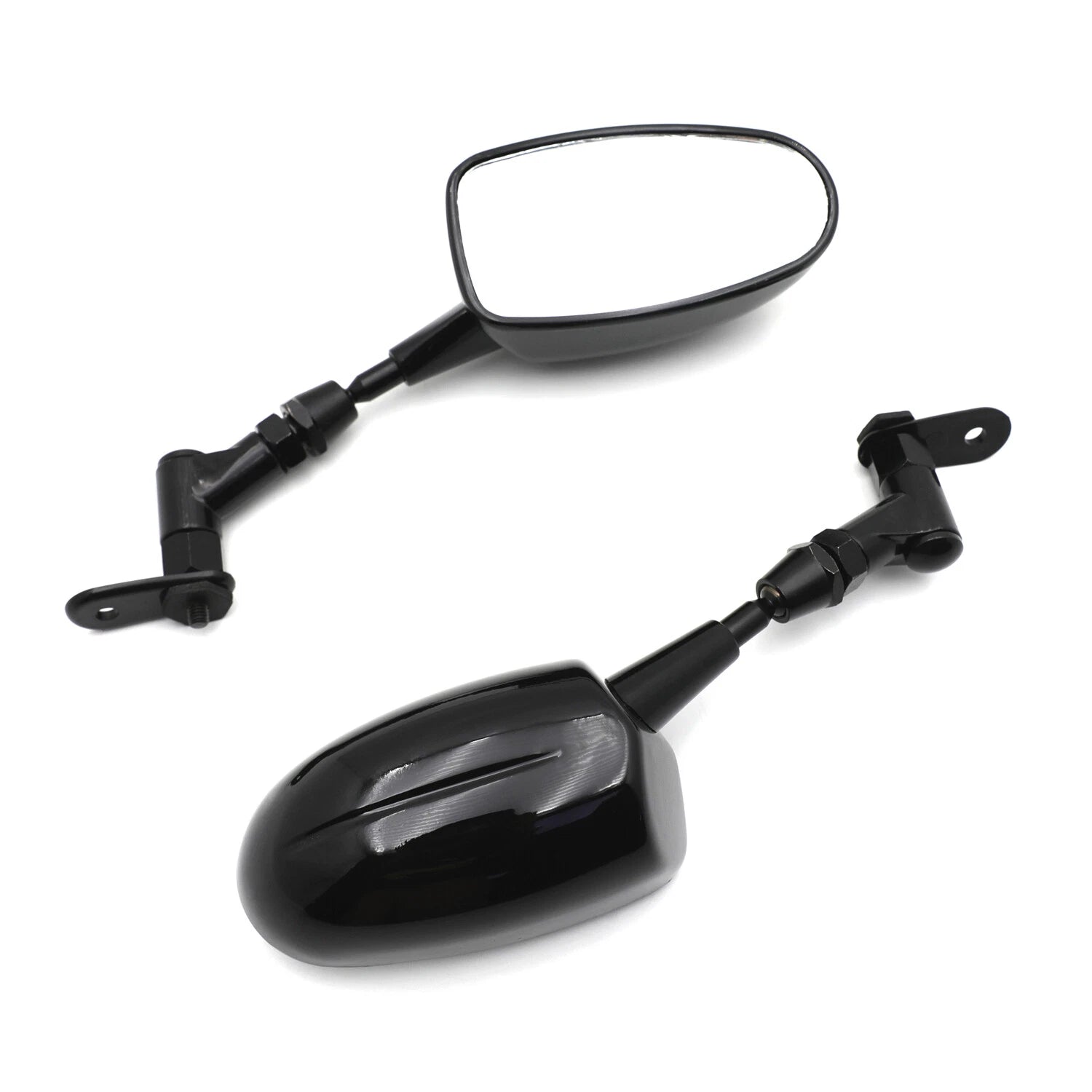 Set of 2 Mini Mirrors for Honda CBR600RR, Kawasaki Ninja 636 ZX6R, Yamaha YZF R6, R1