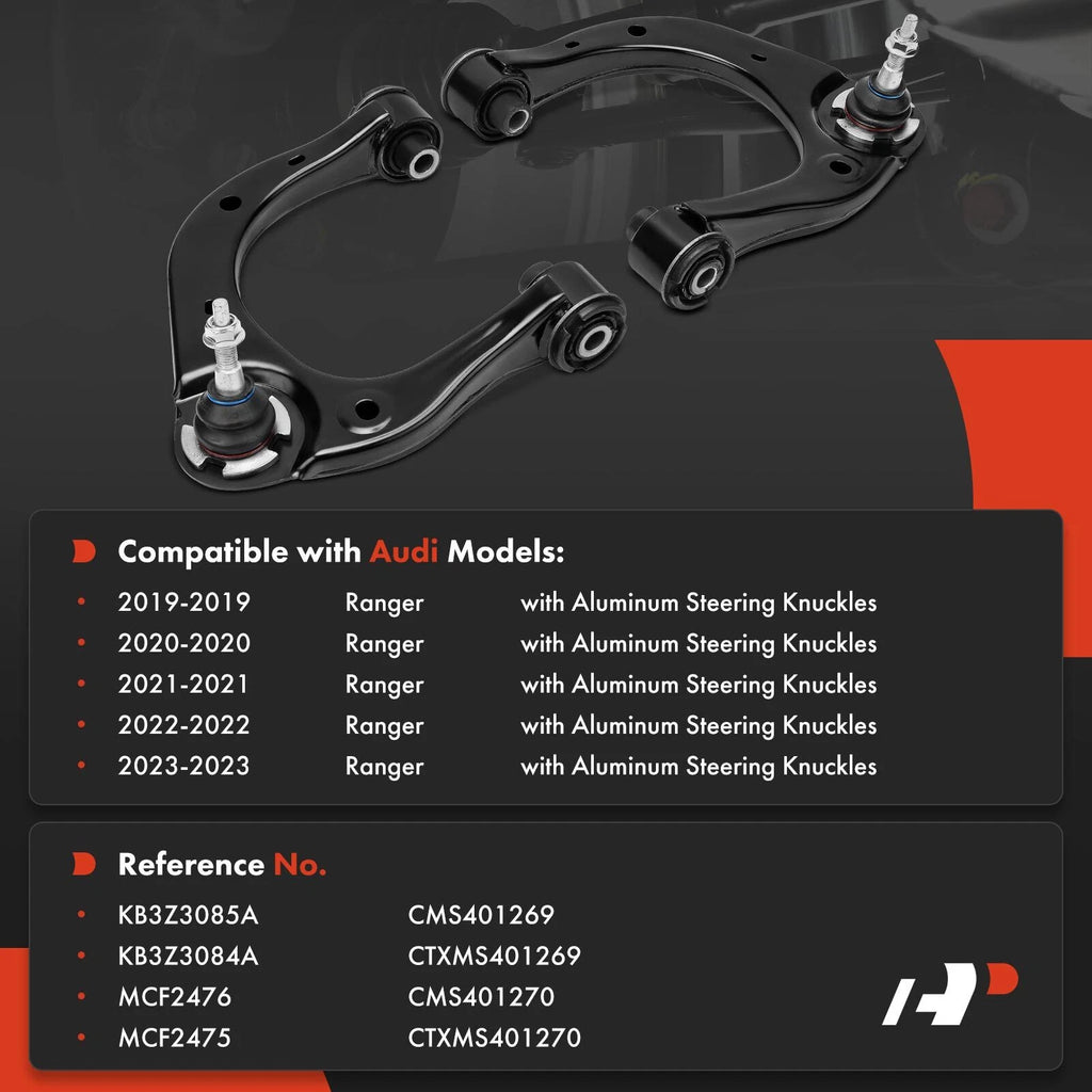 2X Front Upper Control Arm with Ball Joint for Ford Ranger (2019-2023)