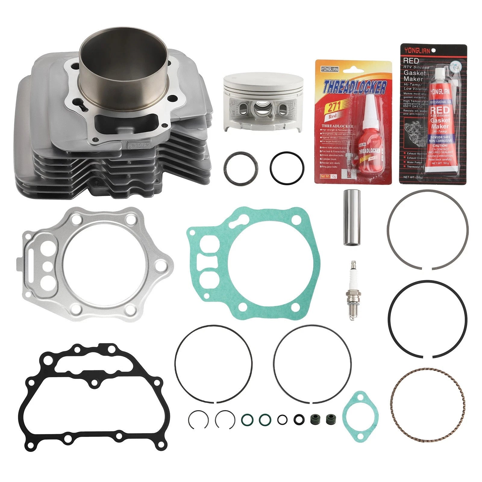 Top End Rebuild Kit Cylinder Piston for Honda TRX500 Foreman (2005–2011)