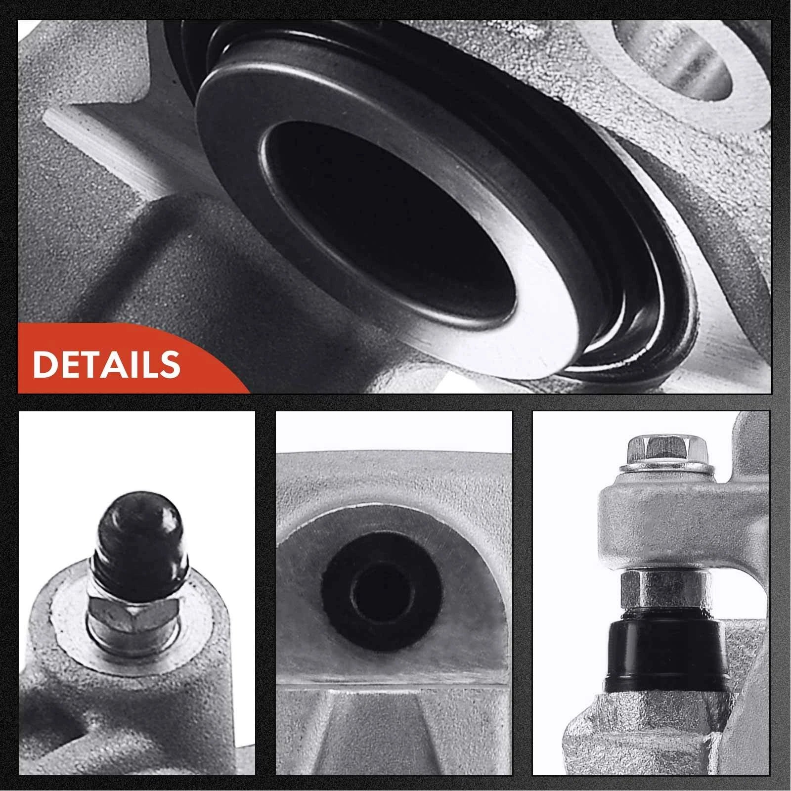 Front Brake Calipers + Ceramic Pads for Chevrolet Silverado 1500 (2007-2018)