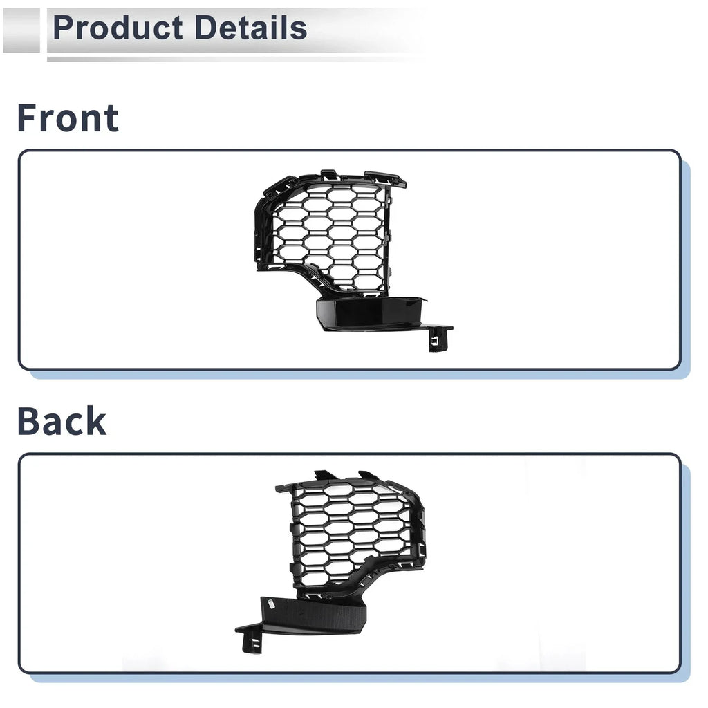 1 Pc Front Right Fog Light Grill Black for BMW X5 (2019-2022)