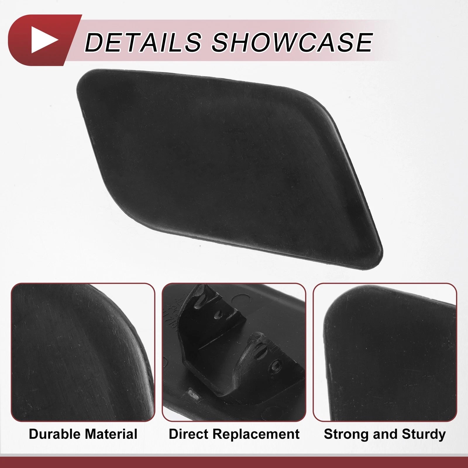 Washer Nozzle Cover Cap for Audi Q7 (2010–2015) 1 Pcs Unpainted