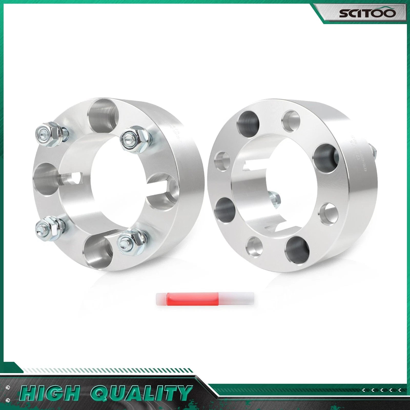 2X 4X110mm 2" Wheel Spacers M10x1.25 for Honda Foreman 400 450 500 (2000–2023)