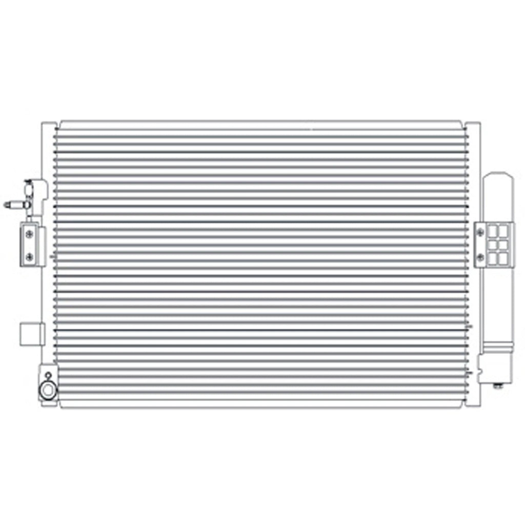 Replacement A/C Condenser w/Receiver Drier For 2016-2018 Ford Focus