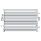 Replacement A/C Condenser w/Receiver Drier For 2016-2018 Ford Focus