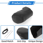 Gear Shift Knob Cover for Chevrolet Malibu (2016–2020) - Black Faux Leather