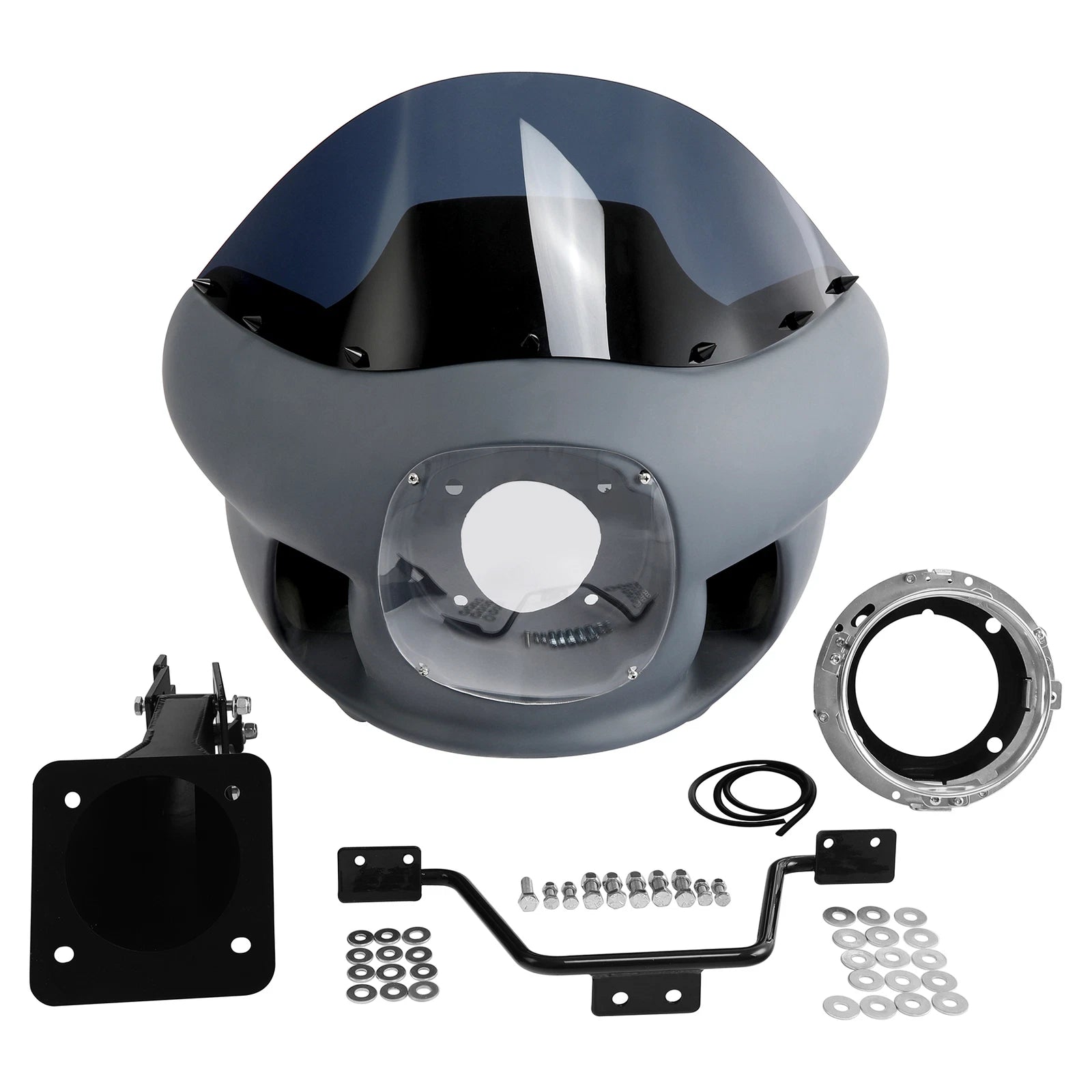 Front Fairing Upper Cowl 7" Headlight & Mounts Kit for Harley Softail (2018–2024)