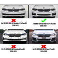 Front Bumper Fog Light Eyelid Cover for BMW 5 Series (2016–2020)