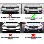 Front Bumper Fog Light Eyelid Cover for BMW 5 Series (2016–2020)