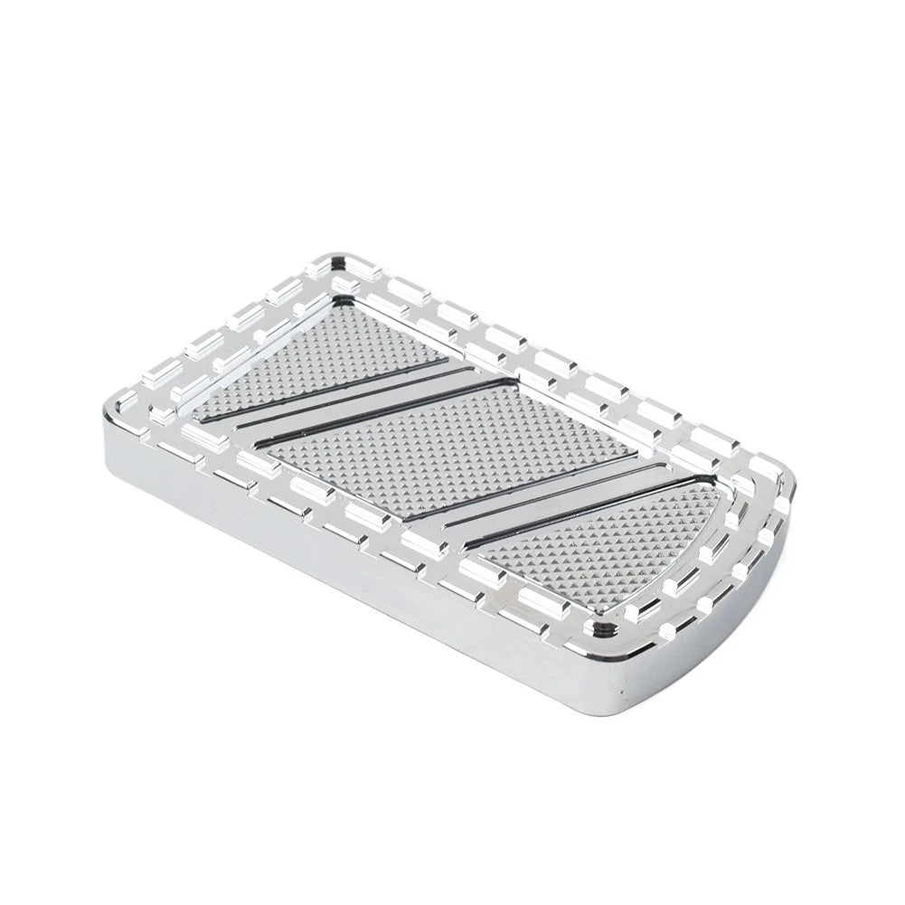 CNC Riot Brake Pedal Large Pad Cover for Harley Touring, Road King, Softail, Dyna