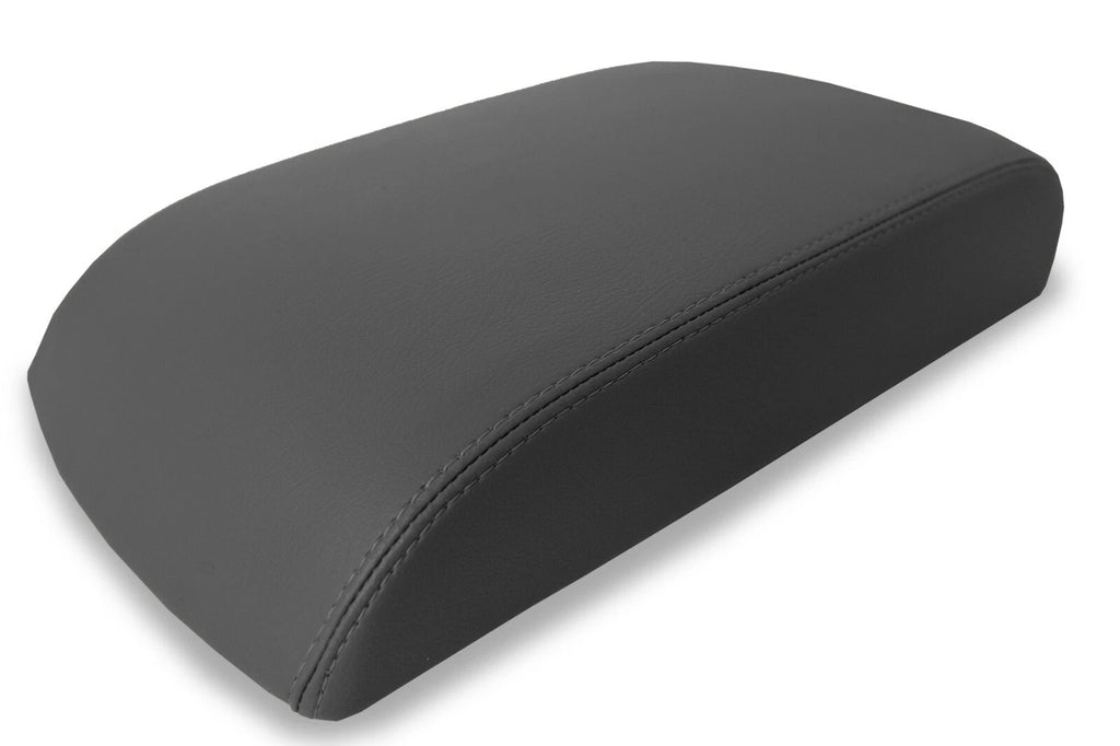 Leather Console Lid Armrest Cover for Ford Explorer Limited (2011–2019) Gray