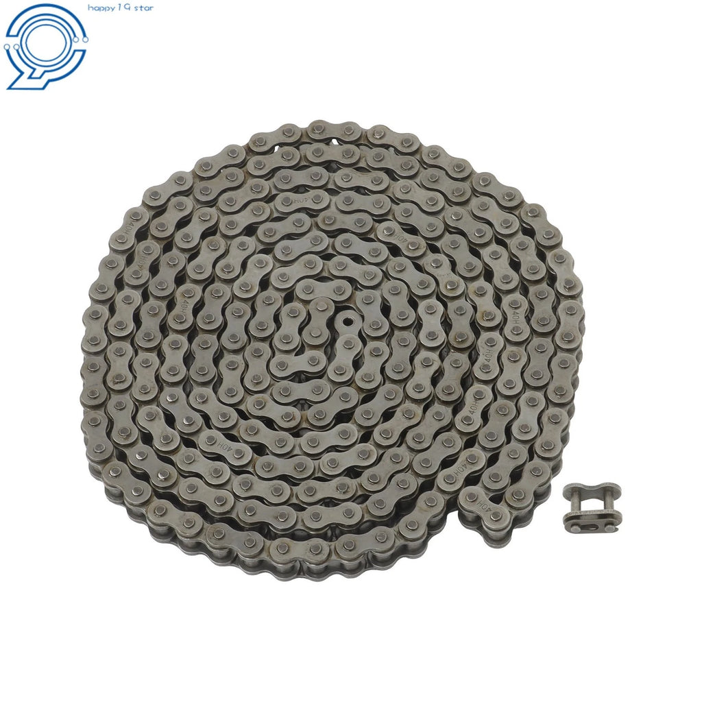 Replacement #40H Heavy Duty Roller Chain 10 Ft with 1 Link