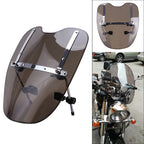Smoke Windshield 19"x17" for Harley Sportster Dyna Glide Softail (2000–2023)